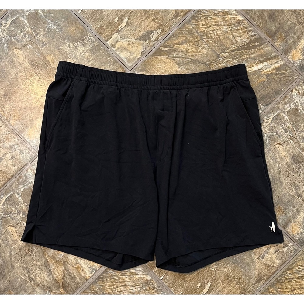 Johnnie-O Performance Shorts Mens XL Black Athletic Stretch